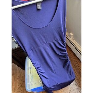 Moda International (Victoria's Secret) Women's Dark Purple Stretch Dress, Medium